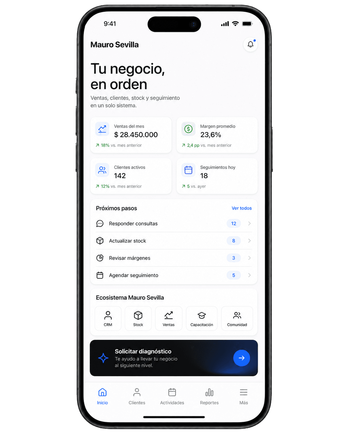 Ventas desordenadas en el chat